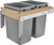 Rev-A-Shelf Double 35 Qrt Top mount Waste Container w/Soft-Close 4WCTM-18BBSCDM2 Rev-A-Shelf Double 35 Qrt Top mount Waste Container w/Soft-Close 4WCTM-18BBSCDM2