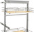 Rev-A-Shelf 10 in Chrome Solid Bottom Pantry Pullout Soft Close 5343-10