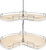 Rev-A-Shelf 32 in Kidney Shape Lazy Susan 2 Shelf Set 53472-32MP-1