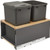 Rev-A-Shelf Double 35 Qrt LEGRABOX Pull-Out Waste Container w/Soft-Close 5LB-1835OGMP-213 Rev-A-Shelf Double 35 Qrt LEGRABOX Pull-Out Waste Container w/Soft-Close 5LB-1835OGMP-213