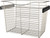 Rev-A-Shelf 24 in Satin Nickel Closet Pullout Basket CB-241418SN-1