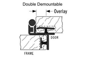 Single demountable hinge diagram