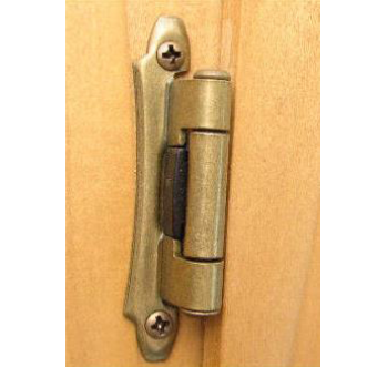 semi concealed partial inset hinge