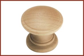Solid wood cabinet hardware