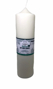 12 All Natural Dye Free Unscented Soy Wax 2.25 " x 7" Pillar Candle 184.8 Bear Natural Organics