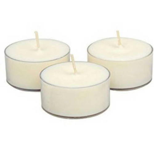 Organics  Natural Soy Wax Clear Cup Tea Light Candles Pack of  200