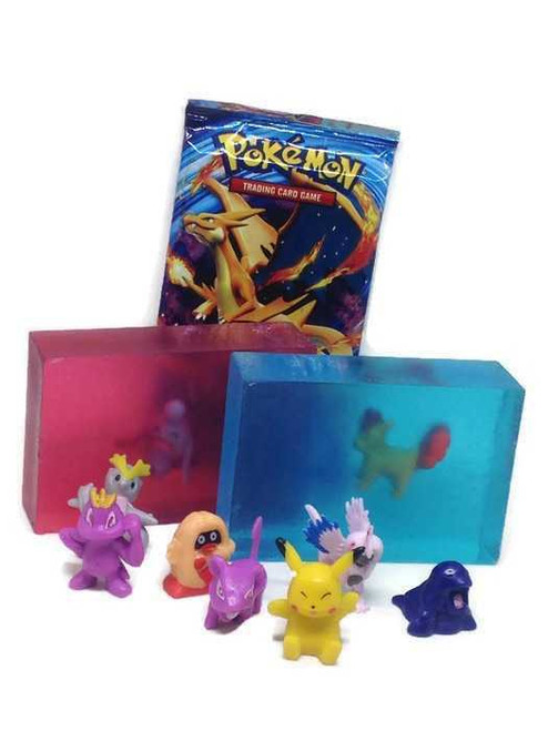 Kids Soap Clear Soap With Pokemon Toy inside Bear Natural Organics