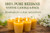 100% Pure Beeswax Votive Candles – Pack of 6 Natural Golden Honey Candles | Clean Burning, Non-Toxic, Hand-Poured