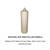 1.5 soy wax pillar or taper candle