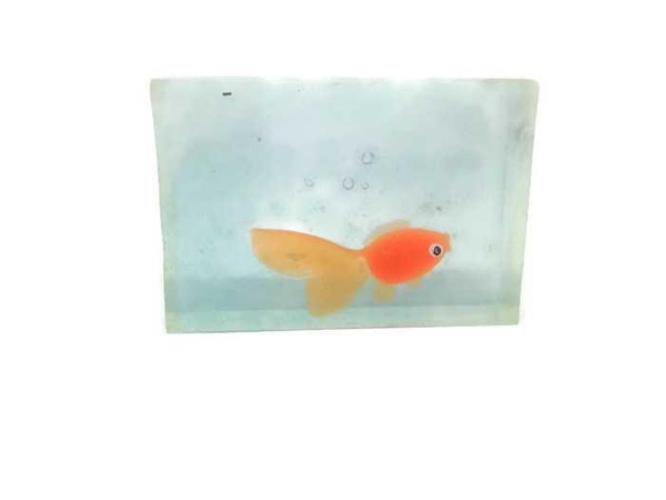 Bear Natural Organics Kids Soap Clear Soap With  Fish Toy inside  4 Oz each from our collection of ocean fragrance 