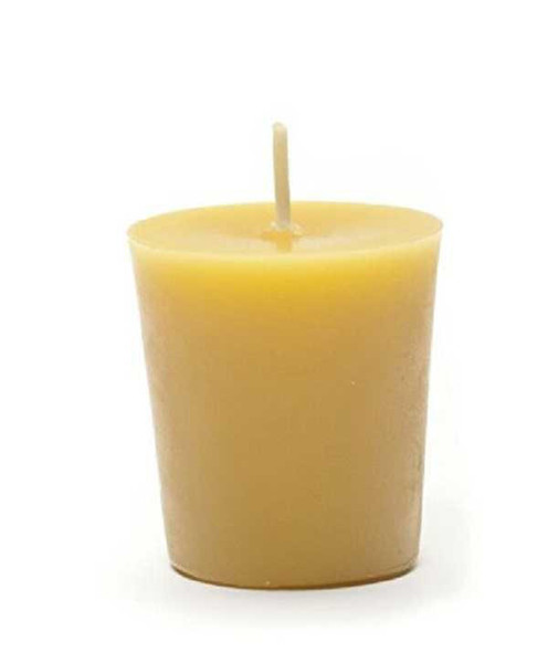 Bear Natural Organics Organic Votive Pure Golden Yellow  Beeswax Candles Pack of 48