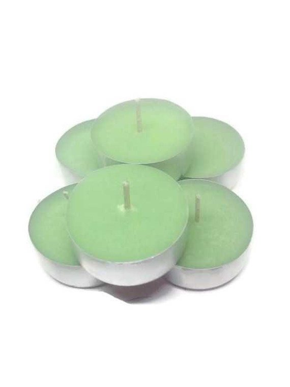 Bear Natural Organics All Natural Organic Hunter Green Soy Wax Tin Tealight Candles pack 20  