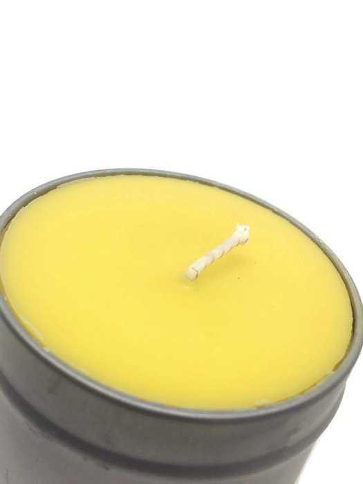 Natural Beeswax Tin Container Candle 2.5 oz