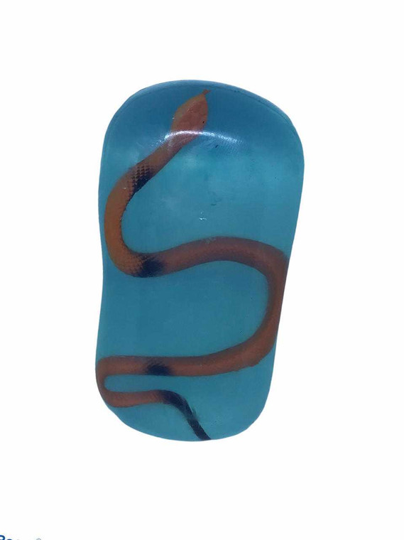 Kids Soap Clear Soap Bar with Toy inside - Snake Mini Toys 10.95 Bear Natural Organics