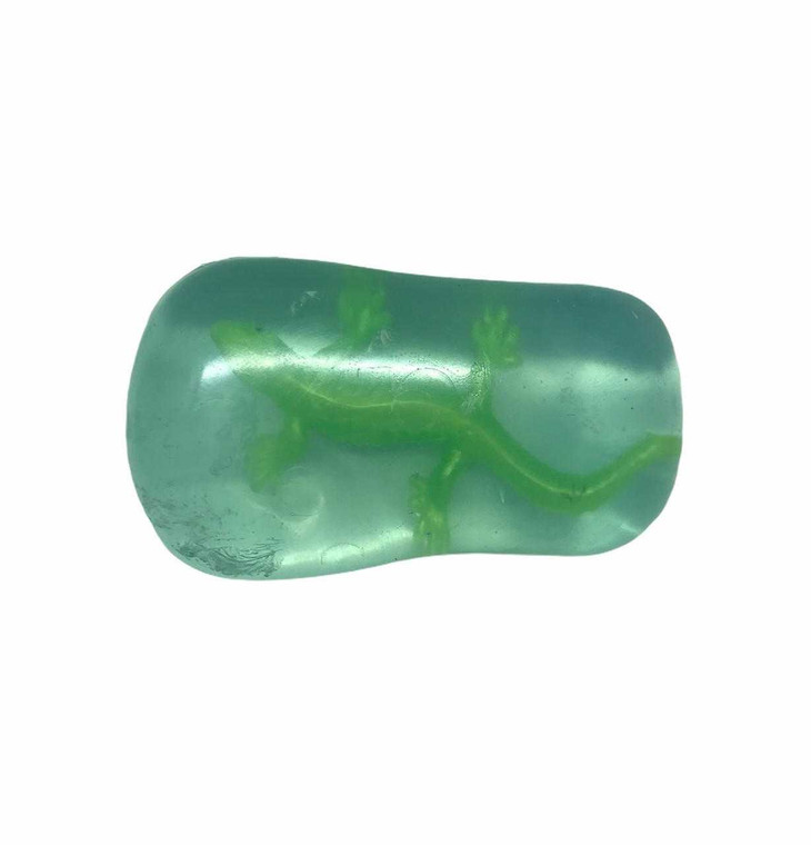 Kids Soap Clear Soap with Toy inside - Natural Lizard Mini Toys