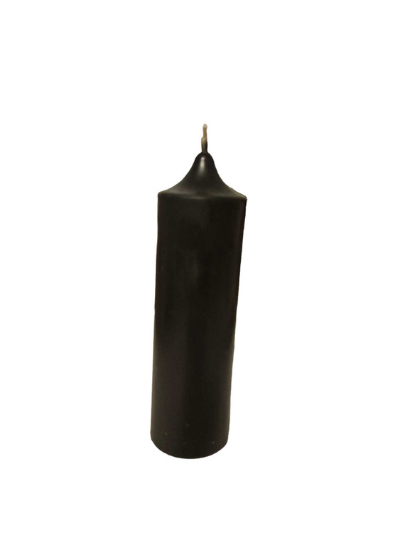 Black Beeswax 1.5x 5 inches Pillar Candle or larger taper  Bear Natural Organics