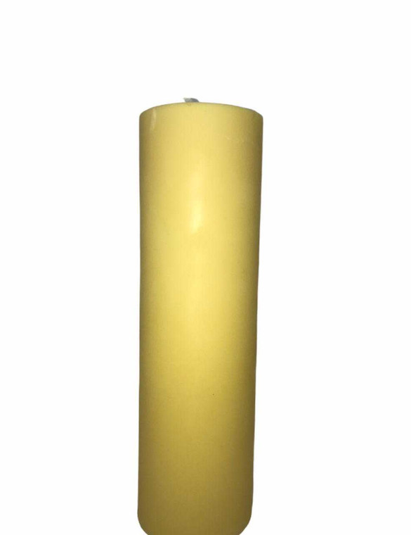 Pure Natural Handmade Golden Yellow Honey 100 % Beeswax Pillar Candle 2" x 6" 21.03 Bear Natural Organics