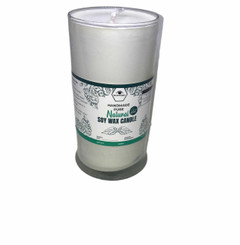 Pure Dye Free Unscented Soy Wax 3 " x 4" Pillar Candle 17.4 Bear Natural Organics