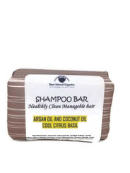 Eco Friendly Chemical Free Citrus Coconut Argan Oil Shampoo Bar 2.20 ounce 7.89 Bear Natural Organics