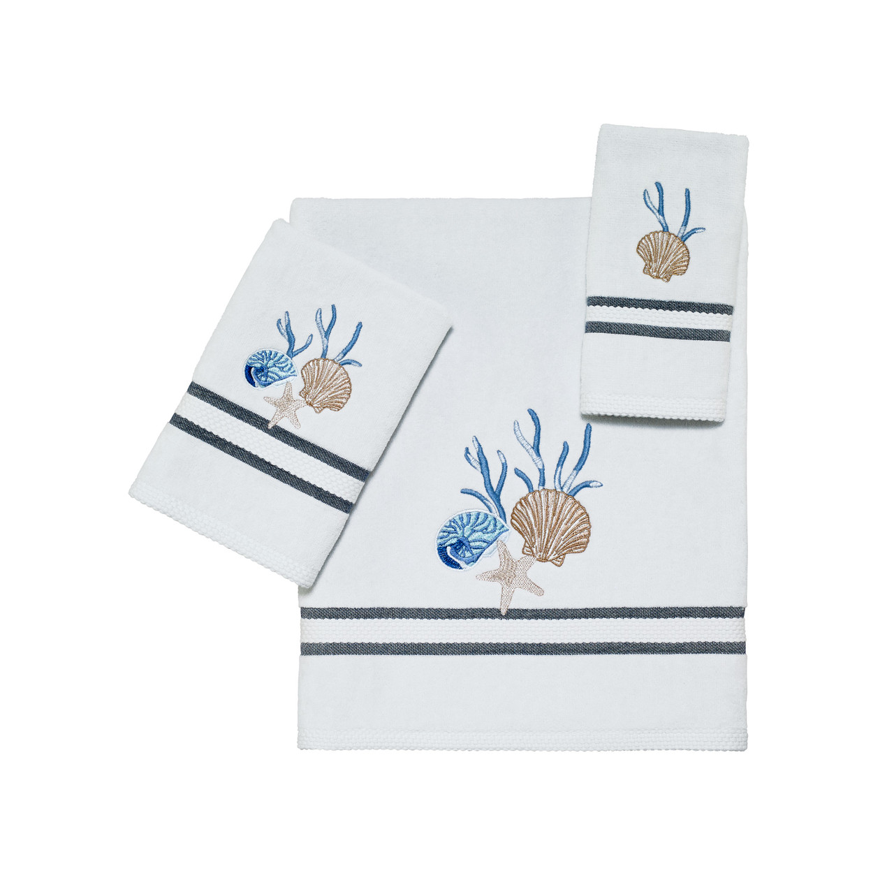 Blue Lagoon Towel Collection Steel Avanti Linens