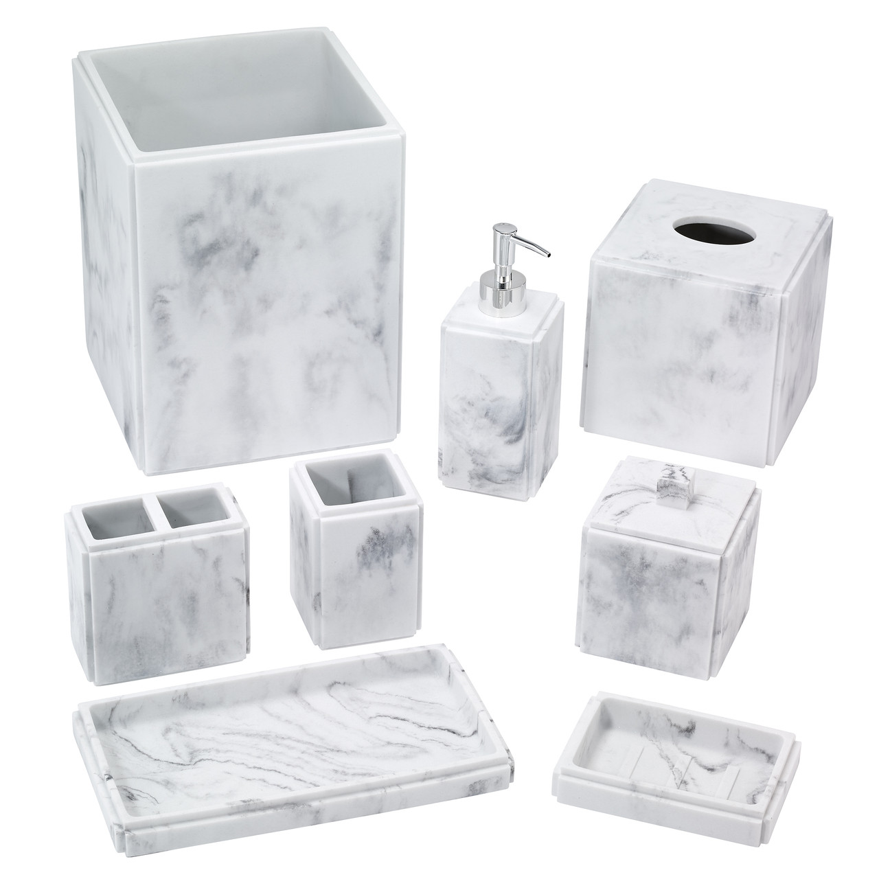 Avanti Linens Blue Lagoon 4-Piece Bathroom Accessory Collection