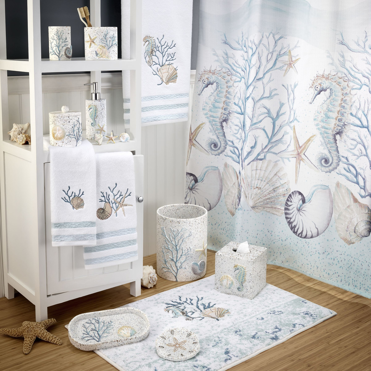 Coastal Shell Bathroom Accessories