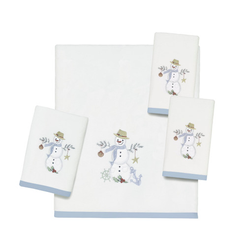 Coastal Snowman Towel Collection