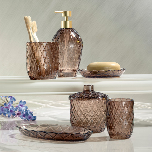 Nicole Miller Bijou Linen Brown - Avanti Linens