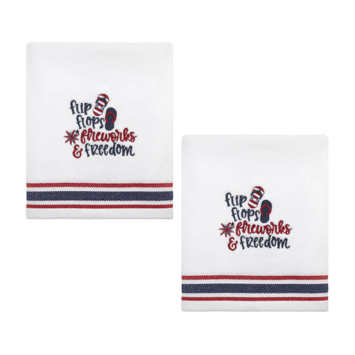Flip Flop Flag 2-Pack Hand Towel Set