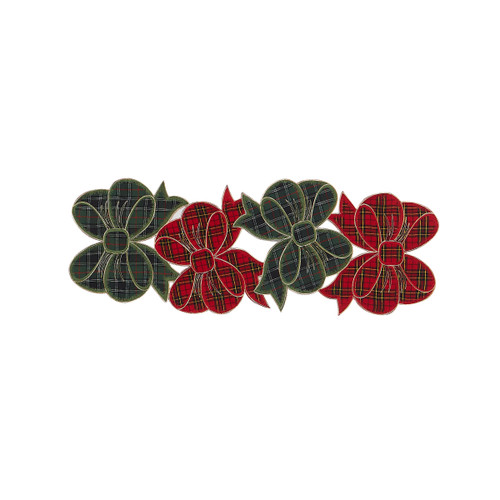 Plaid Bows 36" Centerpiece