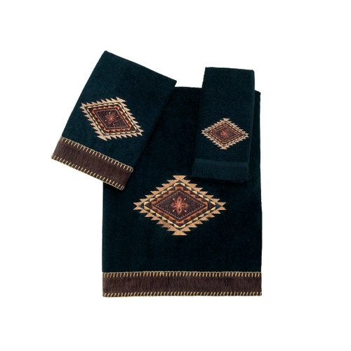 Mojave Towel Collection Black