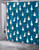 Snowman Blue Shower Curtain