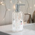 Snowmen & Flakes Glass Lotion Dispenser