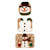 Mr. Snowman 3-Piece Contour Rug Set