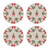 Bows & Trees Set of 4 Round Placemats