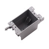 Energetic Lighting EPB-1G14-OLD, 1-Gang, 14cu in, Old Work, Deep Switch/Outlet Box, 4 Integral Tab Knockouts, Rotating Mounting Ears, PVC