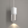 4in X 10inH 2-TONE Cylinder 15/20/25W 3CCT 120-277V DUAL-DIM Wiith Canopy WHITE/BN