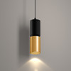 3in X 10inH 2-TONE Cylinder 9/12/15W 3CCT 120-277V DUAL-DIM BLACK/GOLD