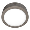 LED 14in Round Flat Bulkhead 36/48/60W 30/40/50K Photocell, Brz