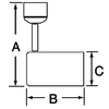 75 Watt PAR30 Line Voltage Track Head Size