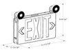 RXEL39 Series High Output Remote Capable Exit/Emergency Combo Size