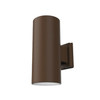 Green Creative EXCYL Wall Mount Cylinder, 6", Wall Mount Indirect, Large Light Engine, 3900/3200/2600lm Selectable, 80+ CRI, 3000K/3500K/4000K Selectable, 0-10V Dimming, Clear Reflector