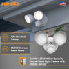 Sunlite Outdoor Security Fixture, 24W, 2000lm, 120V, 3000K|3500K|4000K|5000K|6500K, White, Motion Sensor