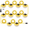 Sunlite LED String Light, 100', 5000K, 120W, 120V, 10 Lamps, White Finish