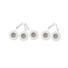 Lotus AD-108 1" Mini Puck LED Light, 5 Pack, 3000K|4000K, White|Black Trim, 12VDC