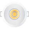 Lotus Tangra 3" Fixed Round Deep Invisible Flangeless Recessed Light, Oil Rubbed Bronze Trim, Lens Black, 5CCT 2700K/3000K/3500K/4000K/5000K, DTW 3000K-1800K, CRI95
