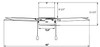 RP Lighting Metalis 4-Blade 42" Sweep Hugger Ceiling Fan, Pull Chain, Integrated LED Light Kit, 120V, Energy Star