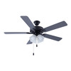 RP Lighting Sweep 52" Ceiling Fan, 5-Blade, LED Light Kit, 3000K, 120V