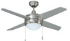 Europa II 1041LED Ceiling Fan, 4-Blade, 44" Sweep, Integrated LED Light Kit, 16W, 3000K, 90 CRI, 120V
