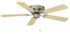 Royal Knight Hugger Ceiling Fan, 52" Sweep, 5-Blade, Oil Rubbed Bronze/Walnut, 120V